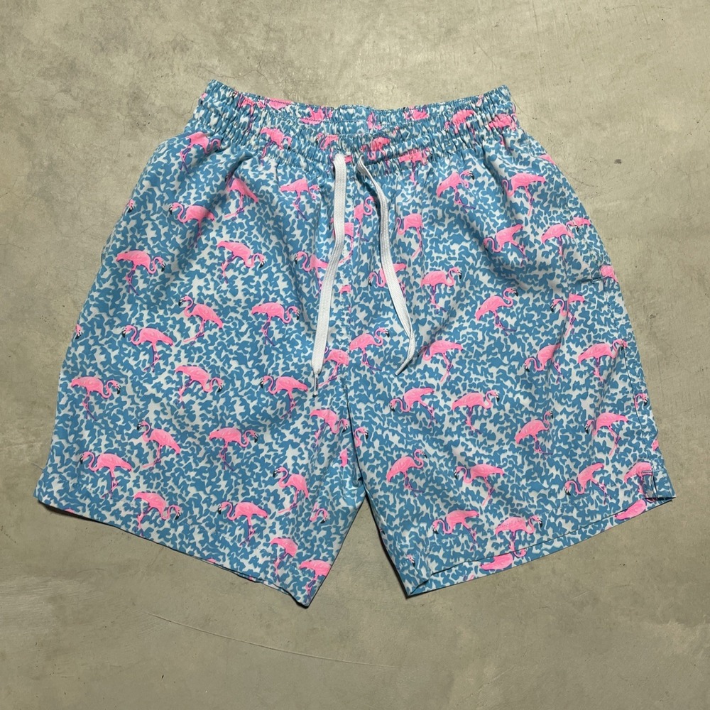 Chubbies Swim Shorts Men's Size SZ XS Pink Flamingos Lined Swim Trunks
